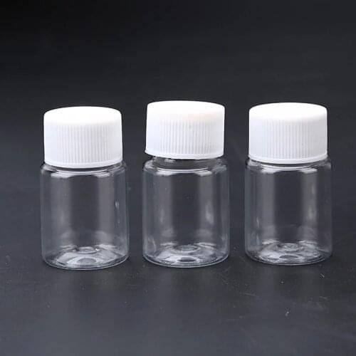 50PCS 15ML 20ML Portable Clear Plastic Bottles Small Vial Liquid, Solid Vial Packing Bottle Wholesale Small Medicine Bottle