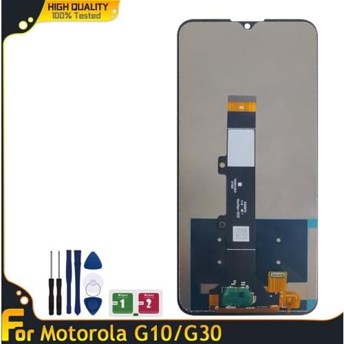 6.5" High Quality LCD For Motorola Moto G10 Touch Screen Digitizer Assembly Replacement For Moto G30 XT2129-2 LCD