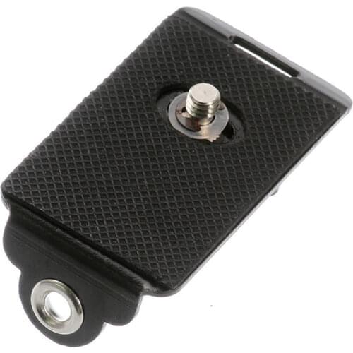 Camera Accessories 1/4" Screw Strap Plate with Connecting Hook Quick Release Strap Plate for Camera Belt Tripod Wrist Strap
