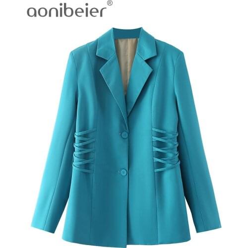 Женские синие куртки Aonibeier China At AliExpress