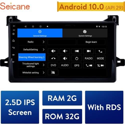 Seicane 2G+32G 2.5D IPS screen Car Stereo GPS 2Din Auto Radio Android 10.0 Unit for 2016 Toyota Prius support Backup Camera RDS