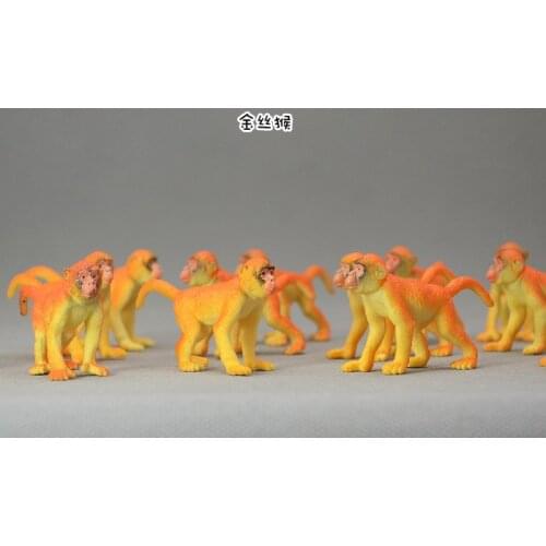 FREE SHIPPING Small solid animal model toy monkey eco-friendly andmeticulous 4-7CM