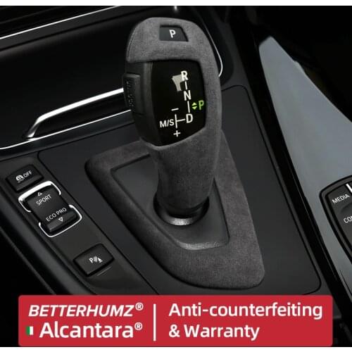 BetterHumz Alcantara For BMW F15 F16 F25 F26 F30 F34 F20 F21 F10 Car Gear Shift Knob Cover Handbrake Interior Protective Case