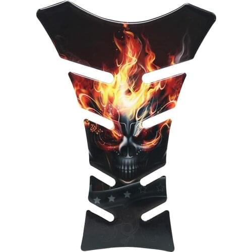 Skull Tank Pad Protector Decal for Motorcycle,Gas Oil Fuel Tank Sticker Pad Protector