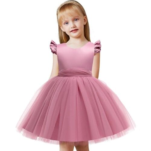 2021 Beading Girl Party Dress Elegant Kids Dresses For Girls Clothes Children Lace Princess Tutu Dress Wedding Dress 9 10 Years