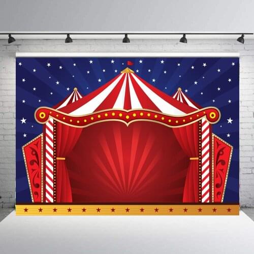 BEIPOTO Circus themed background photography backdrops child birthday party Decoration dessert table photo studio baby shower