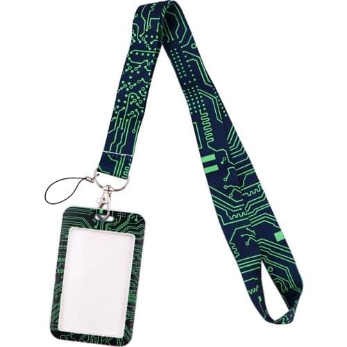 K2947 Motherboard Lanyard for Key Card ID Badge Holder Key Chain Key Holder Hanging Rope Key Rings Student Teacher Gifts