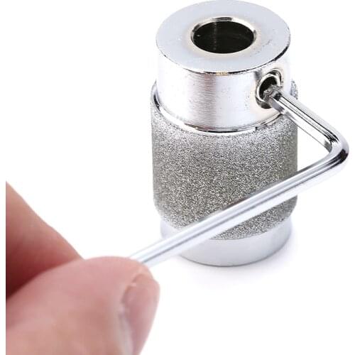 3/4'' Brass Grinding Bit Standard Grit Diamond Bits Fast With Grub Screw For Power Glass Grinding Glass Tile Stone Polishing