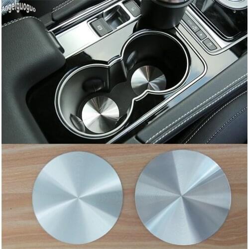2pcs 58mm Metal Car Cup Holder Cover Mat Trim Decoration Sticker For Audi A1 A3 A4 B8 B9 A5 A6 A7 S3 S5 S6 Q3 Q5 Q7 accessories