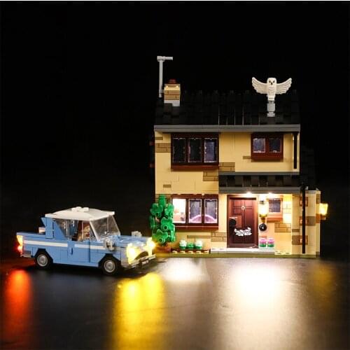 LED Light Kit For 75968 4 Privet Drive Toy Building Blocks Lighting Set (Only LED Light, No Block Kit)