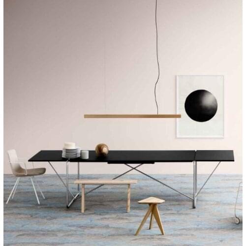 New product customized long brass light luxury art restaurant office work model room chandelier