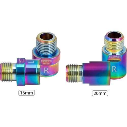 1 Pair Road Bicycle Dazzling Pedal Axle Extension Shaft Mountain MTB Bicycle Steel Pedal Extender Bicycle Pedal Gasket