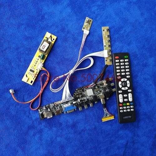 Panel for TX39D80VC1GAA/QD15TL08/LQ154K1LA5E/LP154WX3 LCD drive board kit 30 Pin LVDS digital DVB 2CCFL 1280*800 USB VGA AV