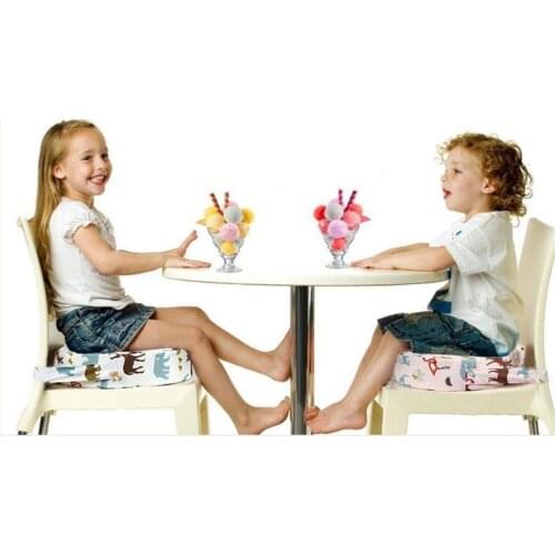 Chrildren Chair Pram Booster Round Pad Kids Heighten Seat Mat Baby Child Dining Cushion Adjustable Removable