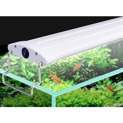 Aquarium Fish Tank Lighting 9w/12w/13w/15w/16w/18w LED Light 21/26/31/35/41/45CM Submersible Lights with Extendable Brackets