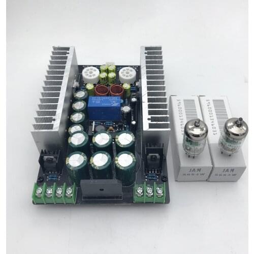 HIFI tube amplifier LM1875 front 6J3 6A2 6K4 5654 tube amplifier board with speaker protection function 2.0 channel