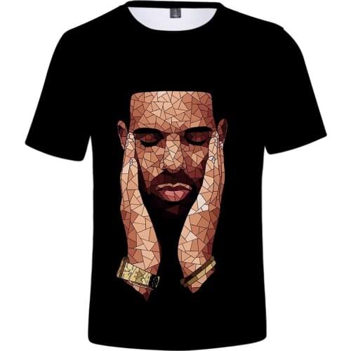 Hip Hop Rapper Drake 3D T Shirt Women Men Summer Fashion O-neck Short Sleeve Funny Tshirt Hipster Cool Graphic Tees Streetwear