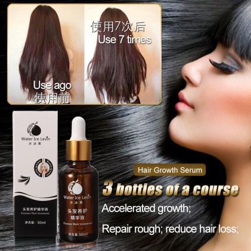 Water Ice Levin 30ml Hair Care Hair Loss Products Powerful Fast Hair Growth Serum Essence Liquid Restoration Thickening Fibers