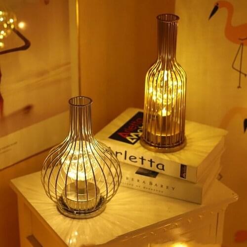 Nordic Iron LED Table Lamps Creative Stand Desk Light For Living Room Bedroom Bedroom Party Wedding Gift Night Light Lamps