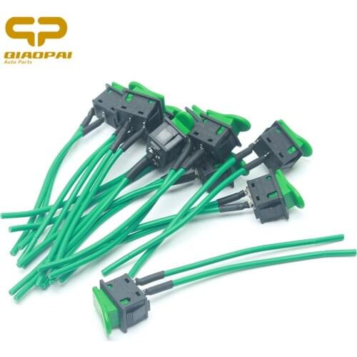 High Quality 10PCS Universal Motorcycle Button Horn Switch Truck Moto Rocker Switch Copper Wire Refit Electronics Horn Button