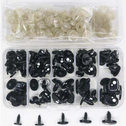 100pcs Cartoon Animal Doll Plastic Eyes Safety Toy Making Animal Amigurumi Accessories For Teddy Bear Stuffed Toys Soft