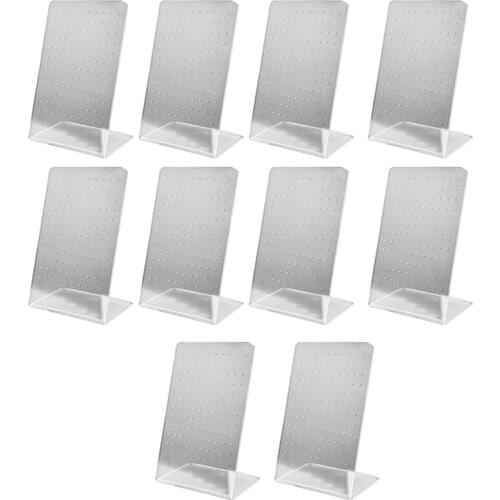120 Hole Acrylic Earring Holder Jewelry Storage Display Props Earring Hanger Jewelry Rack 10 Pcs