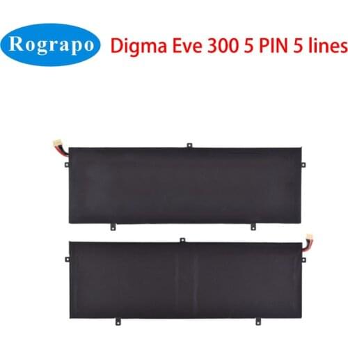 3.8V 8000mAh Laptop Tablet Battery For Digma Eve 300 Notebook 5 PIN 5 Wire Plug Lines Please Check Before Ordering