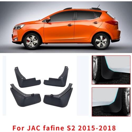 Car Mud Guards For JAC S2 2015 2016 2017 2018 Splash Guards Over Fender Kit Car Styling Fender Accessories 4Pcs
