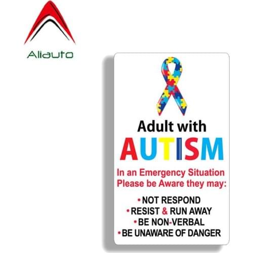 Aliauto Funny Car Sticker In An Adult Emergency Situation Accessories PVC Decal for Mercedes Honda Toyota Volkswagen,13cm*8cm