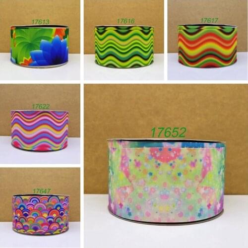 Free shipping 10 yards cartoon printed grosgrain ribbon 17613