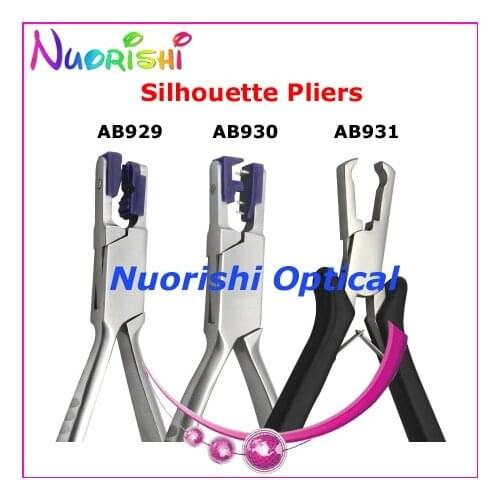 Free shipping high quality glasses silhouette plier rimless frame plier AB929 AB930 AB931