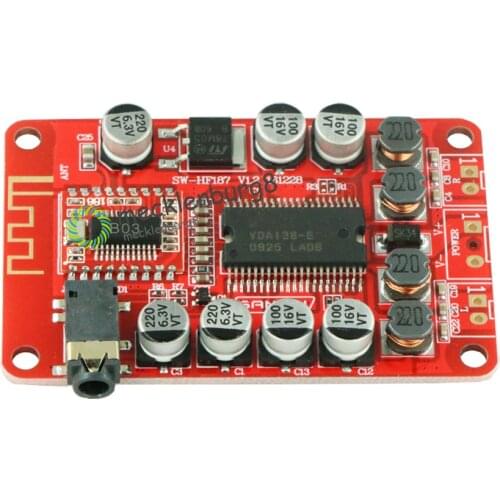 YDA138 DC 12V 2A Bluetooth digital audio amplifier module Board Class D 2 * 15W stereo 2 channels Power amplifiers
