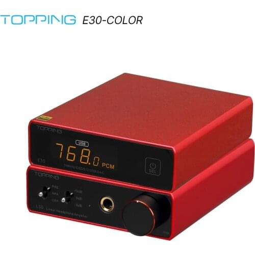 TOPPING E30 AK4493 Decoder XU208 32BIT/768K DSD512 Touch Operation with Remote Control Hi-Res Hifi Music DAC