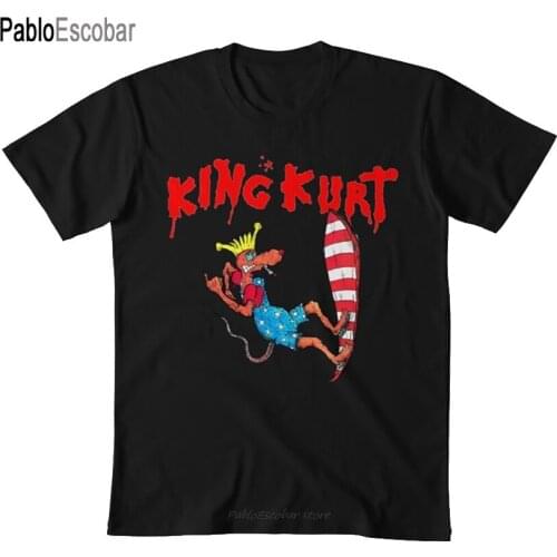 Surfing Kurt T shirt king kurt psychobilly punk new wave 1980s elivis meteors stray cats guana batz