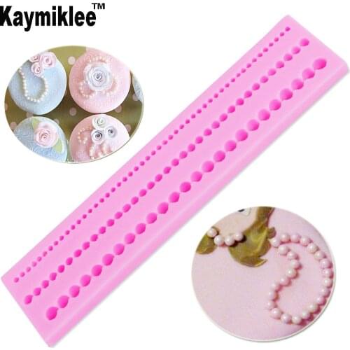 Kaymiklee M501 Pearls Silicone Mold Fondant Mould Cake Decorating Tools Chocolate Gumpaste Mold, Sugarcraft, Cake Set