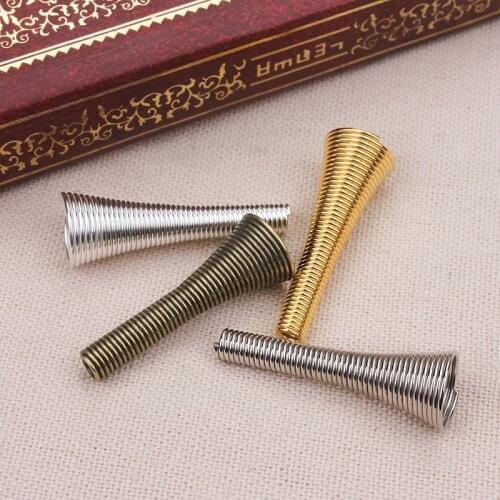 50 pcs /lot 26mm length Spring beads caps End Caps Beads Hat Caps DIY Jewelry Accessories Findings
