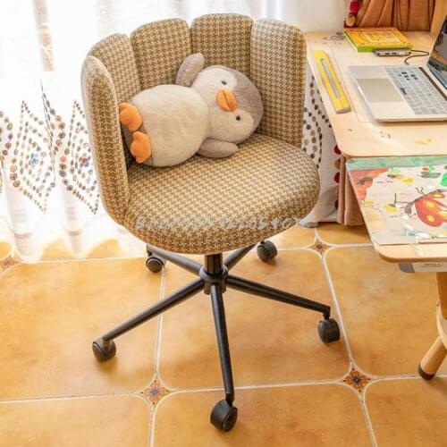 Qianniaoge Computer Chair Family Comfortable Sedentary Single Bedroom Make Up Study Back Sofa Office Live Chair