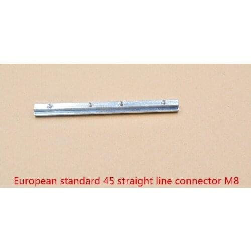 M8 line connector length 180mm width 19mm thickness 11mm zinc plated fastener for european standard 45 aluminum profile 1pcs