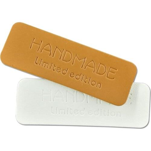 New styles wholesale stock Leather labels leather sewing tags leather decoration for handwork custome clothes labels