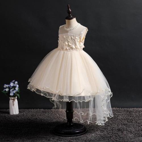 Six Colors Flower Girl Opening Ceremony Dance Performance Embroidery Dress Girls Birthday Party Dinner Presidents Dress