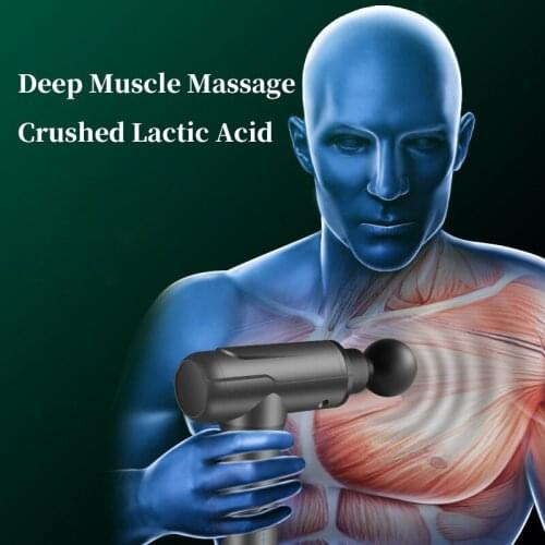 Portable Massage Gun Multifunctional High Frequency Vibration Massager Fitness Fascia Gun Comfortable Muscle Soreness Relieves