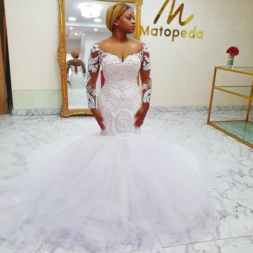 SILIWEYA Long Sleeve Wedding Dresses