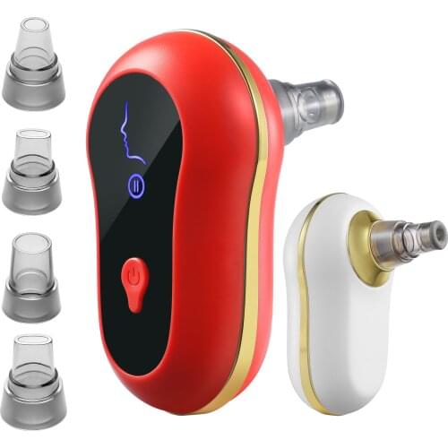 Beauty Blackhead Remover Mini Facial Skin Pore Cleaner Vacuum Acne Cleanser Clean Facial Care Tools LED Display Pimple Extractor