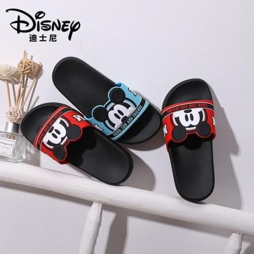 Disneys new Mickey Mouse childrens indoor shoes non-slip bathroom bathing household outdoor beach swimming slippers
