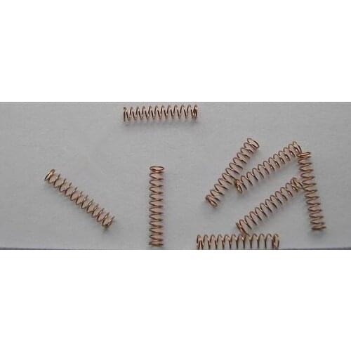 FUMAO sophisticated small coil spring Phosphor bronze spring 0.25(wire diameter)*2.5(OD)*13(Height)*13(coils)