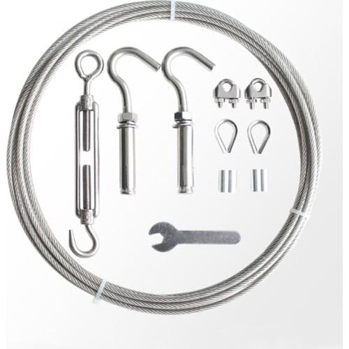 1 Packs,Outdoor and Indoor Balcony Plastic Coated Stainless Steel 304 Wire Rope For Clothing Hanging