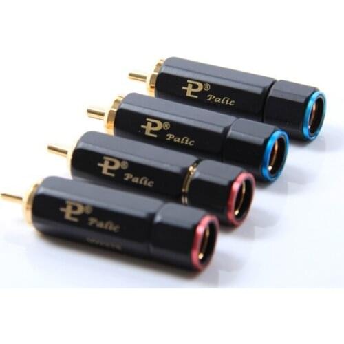 10pcs RCA plug PR-109 gold plated lock RCA plug signal line plug RCA connector