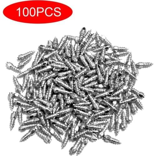 100 Pcs Non-Slip Tungsten Steel Nails Wheel Nails Durable Tire Boltsbolts For Tires Premium Car Atv Winter Emergency