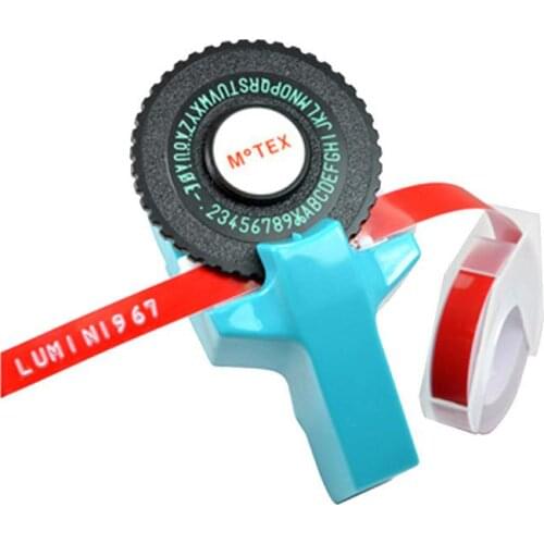 3D Embossing Manual Label Maker DIY Hand Decorative Tape Manual Typewriter For 9mm Embossing Label Tapes R20