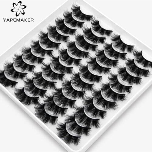 5/12//20 Pairs False Eyelashes Faux Eyelashes Mink False Eyelashes Handmade Volume Natural Lashes Eyelash Extension for Makeup